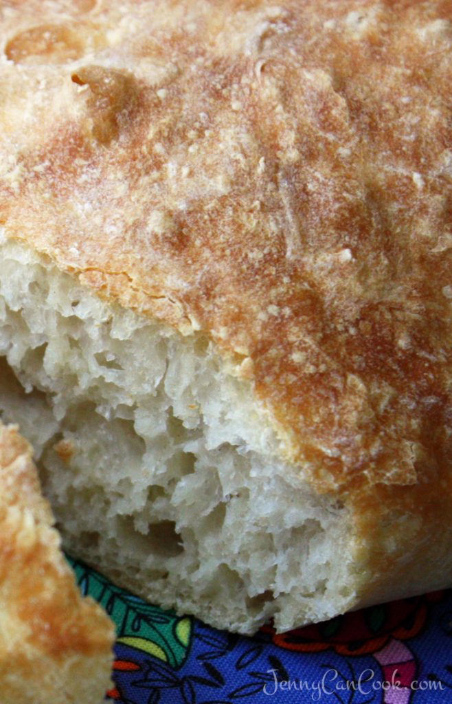 Easy No Knead Ciabatta Bread | Jenny Can Cook