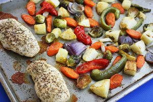 Easy One Pan Chicken & Vegetables